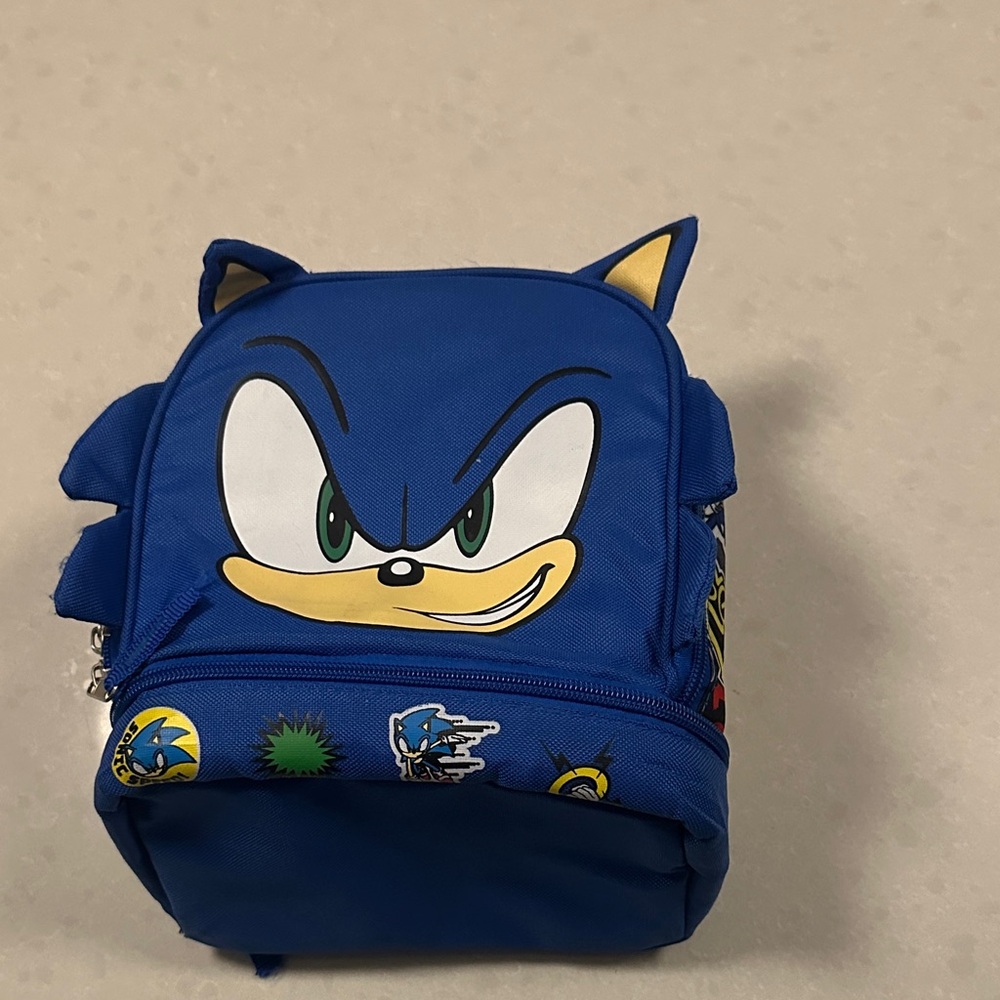 Blue Sonic the Hedgehog Kids Backpack